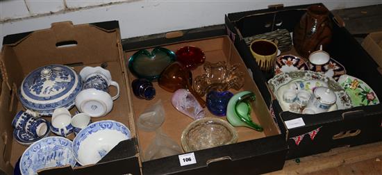 Qty studio ceramics & glass, etc